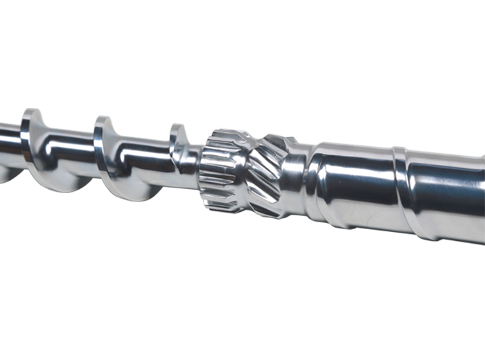 What are the causes and solutions for the wear of the exhaust screw of the extruder?